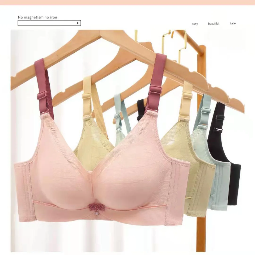 

Thickened 6cm Steamed Bread Cup Non Magnetic Skin Friendly Non Steel Ring Underwear Sexy Gathering Adjustable Bra