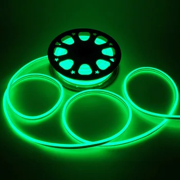 

YeStarry 50ft Double Sided SMD2835 LED Flexible Neon Stripe Light Green Decoration Lighting