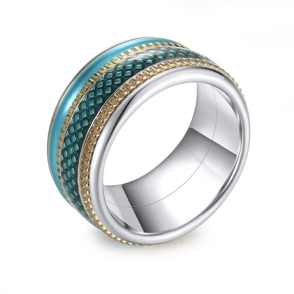 Sealing Band Ring Cremo, богемные титановые кольца для женщин, массивное вращающееся кольцо из нержавеющей стали, кольцо, Femme Bijoux, подарок для девушек - Цвет основного камня: Sealing Band Ring