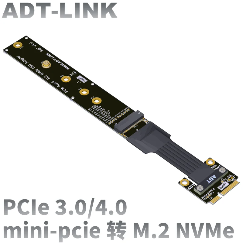 

Mini-Pcie Wireless Network Card To M.2 NGFF NVME SSD Extension Cable PCIe 4.0 mPCIe M.2 M-Key Motherboard Riser Ribbon Extender