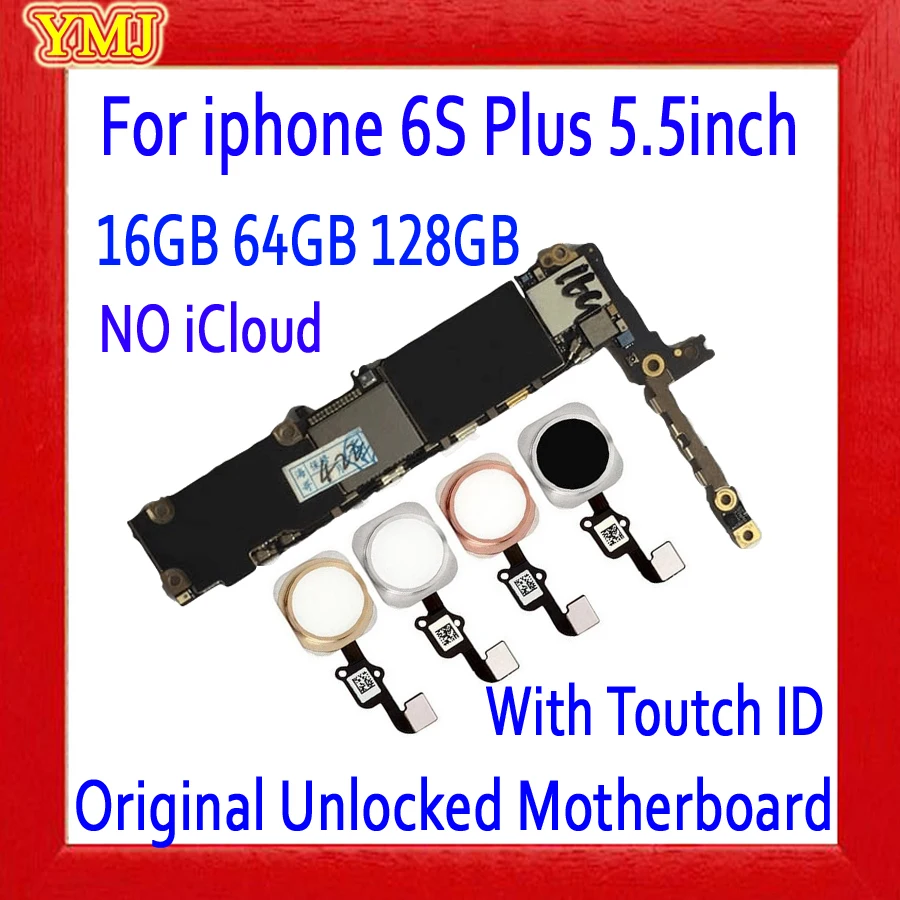Материнская плата для iphone 6s plus с/без Touch ID 100% оригинал 16 ГБ 64 128 ГБ|Антенны