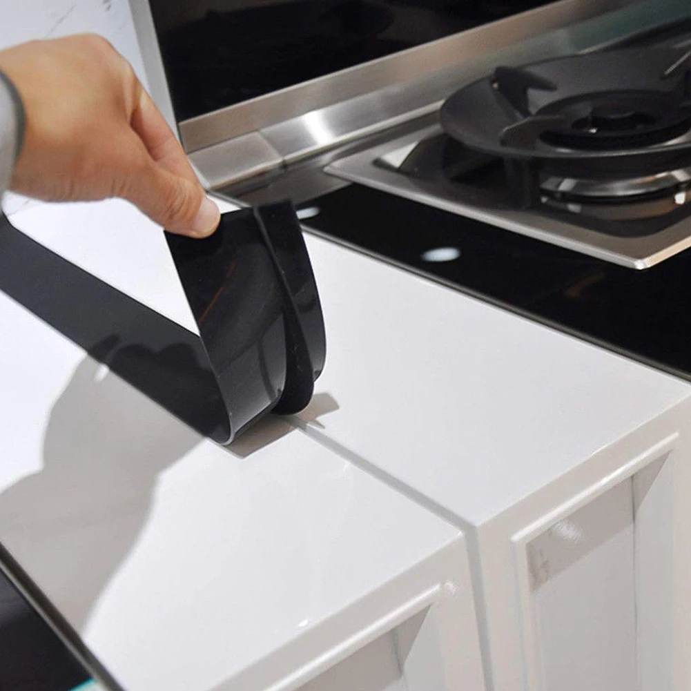 53.5x5.6x1cm Heat Resistant Dust-proof Kitchen Stove Counter Gap Cover Anti-dirty Sealing Rubber Strip Крышка щели