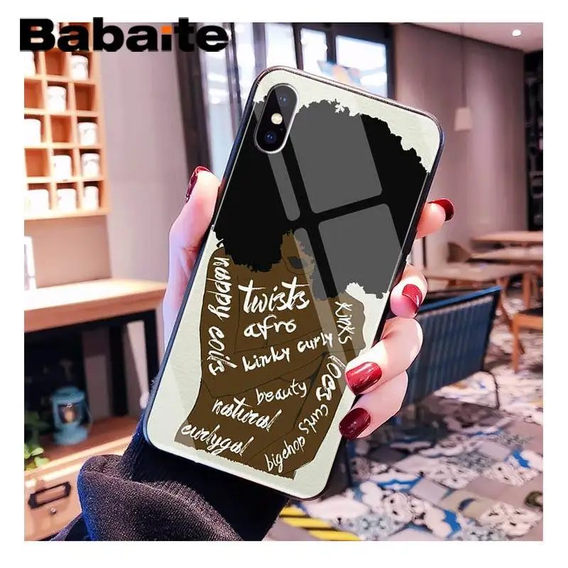 Babaite Черная Королева мультфильм поппин шаблон ТПУ стекло PhoneCase для iPhone XR XS MAX X 7 8 6S Plus 11 11Pro 11Pro max Coque Shell