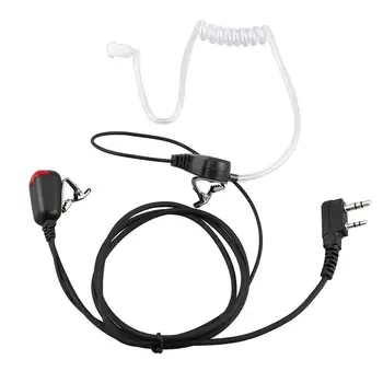 

2 PIN Mic PTT Covert Acoustic Tube In-ear Earpiece for Kenwood Baofeng uv 5r 888s Walkie Talkie C2275A Earphone Headset