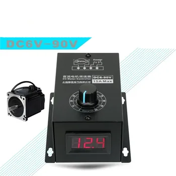 

DC Motor Speed Controller PWM Regulator Digital Display Reversible DC 6-90V 15A 6V 12V 24V 48V 60V 72V 90V