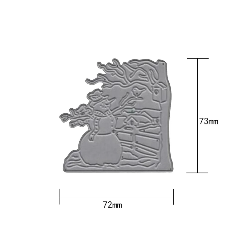 Одинокий снеговик рождественские штампы металлические Вырубные штампы новые штампы Скрапбукинг НОВЫЕ ПОСТУПЛЕНИЯ Diy вырубки фон ремесло