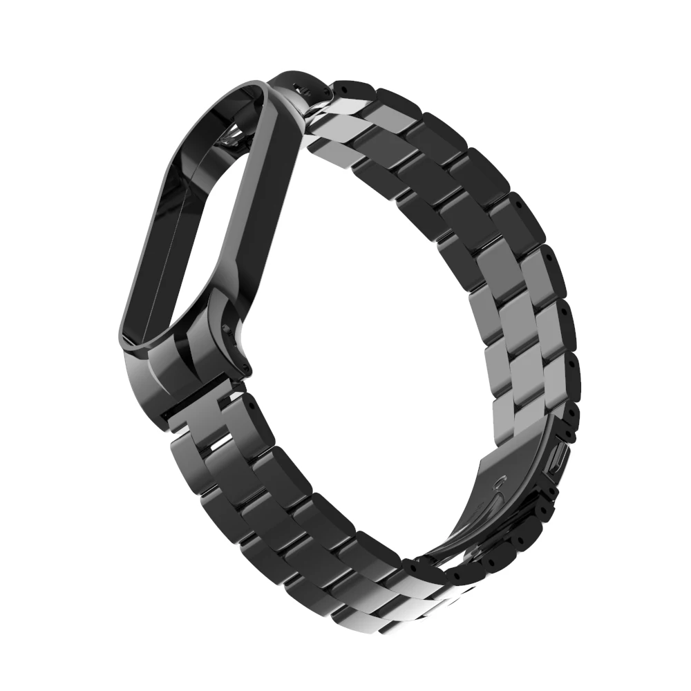 Металлический ремешок для Mi Band 5 браслет из нержавеющей стали Xiaomi сменный Band5