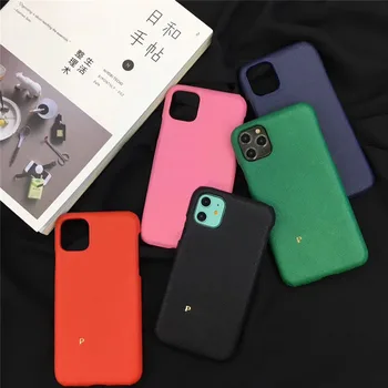 

Italy fashion luxury P matte matal logo phone cover for iPhone 11 promax XSMAX case 11pro for iPhone 6s 7 8 Plus XS XR shell