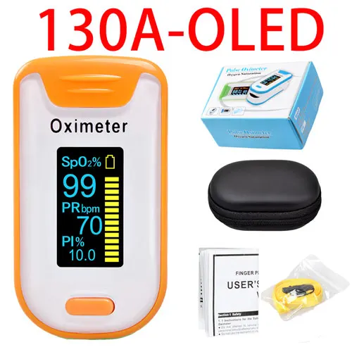 yellow with case ELERA палец Пульсоксиметр OLED Портативный Мульти Направление отображения SPO2 PR, PI насыщения крови кислородом ручной пульса и уровня кислорода в крови - Цвет: yellow with case