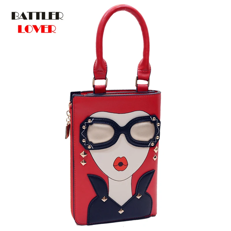 Sexy Woman Pattern Pearl Earrings Pu Leather Fashion Lady Totes Shoulder Bags Handbag Chain Purse Female Crossbody Messenger Bag