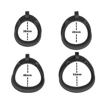 BLACKOUT 2021 New Python V7.0 EVO Cage Mamba Male Chastity Device Double-Arc Cuff Penis Ring 3D Cobra Cock Adult Sex Toys 6