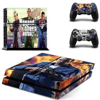 

Grand Theft Auto Style PS4 Skin Sticker for Playstation 4 Console & 2 Controllers Decal Vinyl Protective Skins 14