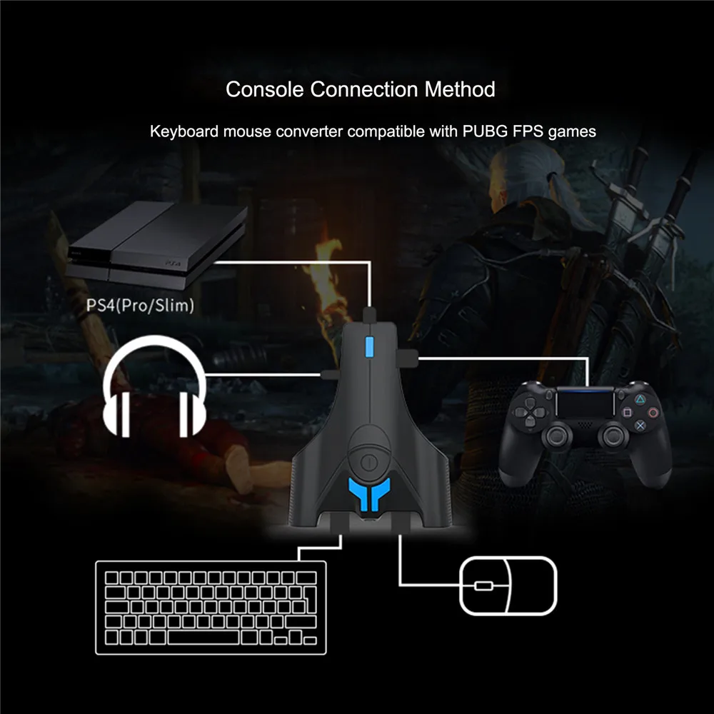 PUBG Gaming Keyboard Mouse Converter for PS4 /PS3/ Switch For XBOX One PC Game Controller Wired Gaming Converter Gamepad Adapter