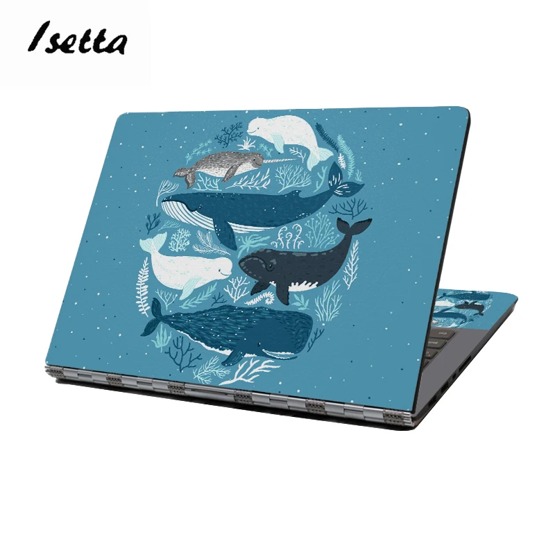 Универсальный ноутбук кожи Акула тетрадь с животными наклейка 1" 15,6" для Macbook lenovo hp Asus acer Dell Pro xiaomi - Цвет: shark 3