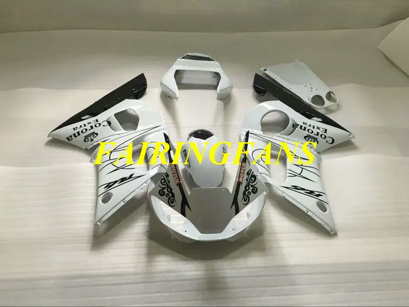 Комплект обтекателей для мотоцикла YAMAHA YZFR6 98 99 00 01 02 YZF R6 YZF600 1998 2002 белый черный