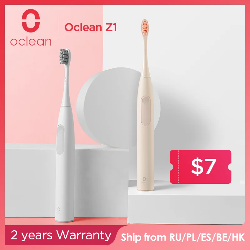 Oclean Z1 Sonic brosse à dents électrique charge rapide LED affichage IPX7 étanche avec 3 Modes de nettoyage brosse à dents intelligente pour adulte