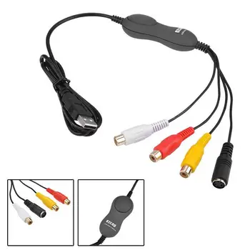 

USB 2.0 Video Capture Card Converter PC Adapter TV / DVD Vista system Audio XP / 7/8 DVR For Microsoft VHS X7D0