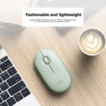 

Wireless Pebble Mouse Bluetooth + 2.4GHz Dual-connectivity Silent Mouse Lightweight Game Playing Elements for Logitech