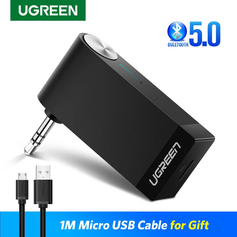 Ugreen Беспроводной Bluetooth Приемник 3.5mm Jack Audio Музыка Адаптер Автомобилей Aux Кабель