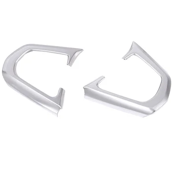 

Car Chrome Interior Steering Wheel Button Trim Panel Moulding Frame For 5 Series G30 / 7 Series 2016--2018/ X3 SUV 2018