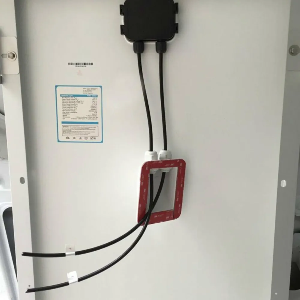 Белый Солнечный RV Yacht Stand Roof Duct кабельный вход двойное отверстие круглая распределительная коробка ABS