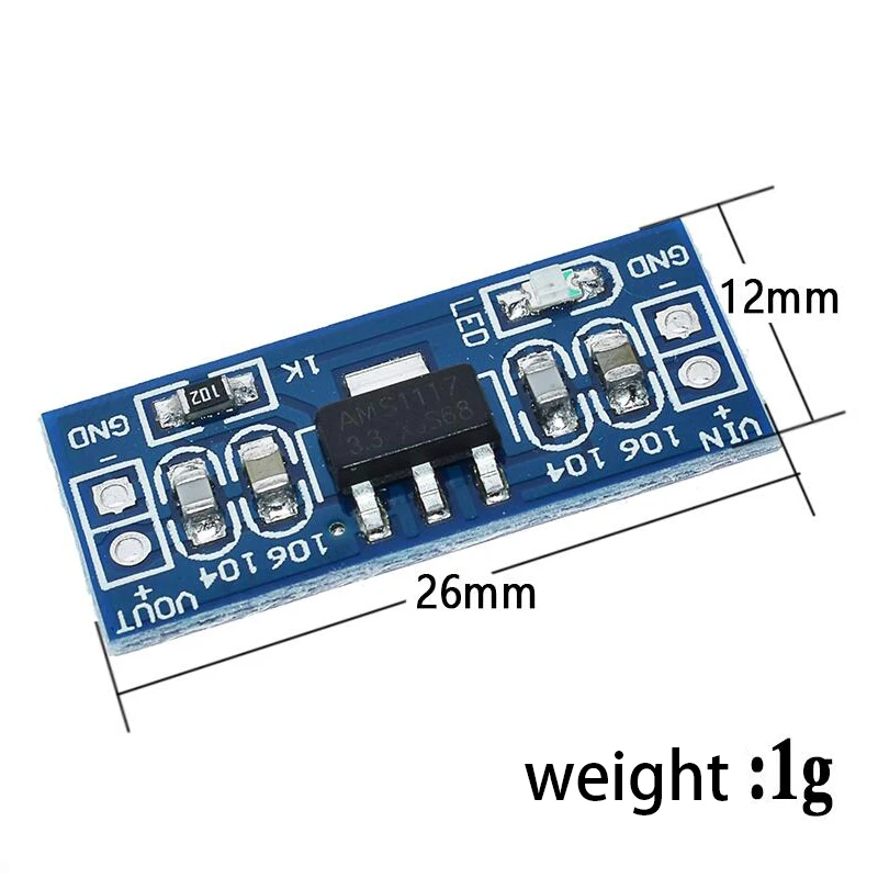 LM1117 AMS1117 4.5-7V turn 3.3V 5.0V 1.2V 1.8V 1.5V 2.5V DC-DC Step down Power Supply Module bluetooth Raspberry pi 5pcs buck converter step down module power supply module