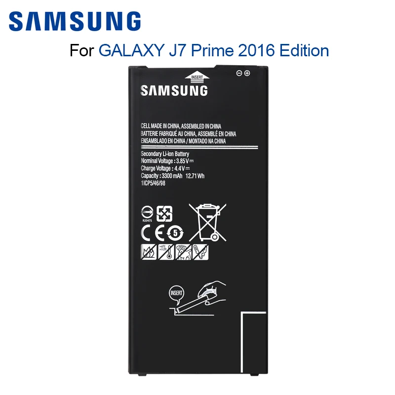 

SAMSUNG Original Phone Battery EB-BG610ABE For Samsung Galaxy J7 Prime On7 2016 G610 G615 G6100 J7 Prime 2 J7 Max 3300mAh