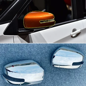 

For Mitsubishi EK For Nissan DAYZ, Roox 2020 Chrome Exterior Rear Side Door View Mirror Cover Frame Trim 2PCS Car Accessories