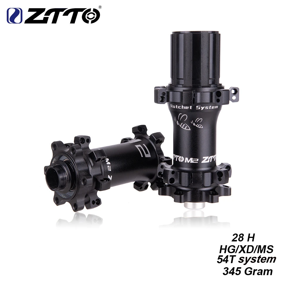 ZTTO M2 MTB 28 Hole Hub Straightpull Ultralight HG XD MS 54T System 28H Hub Disc Brake for 12 speed Thru Axle QR 28h Bicycle Hub