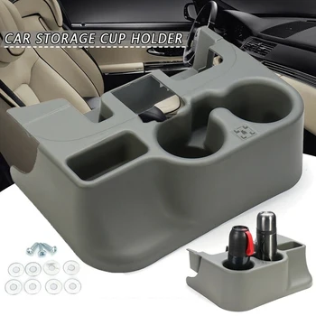 

Gray Central Control Water Cup Holder Storage Box Attachment SS281AZAA for Dodge Ram 1500 2500 3500 2003-2012