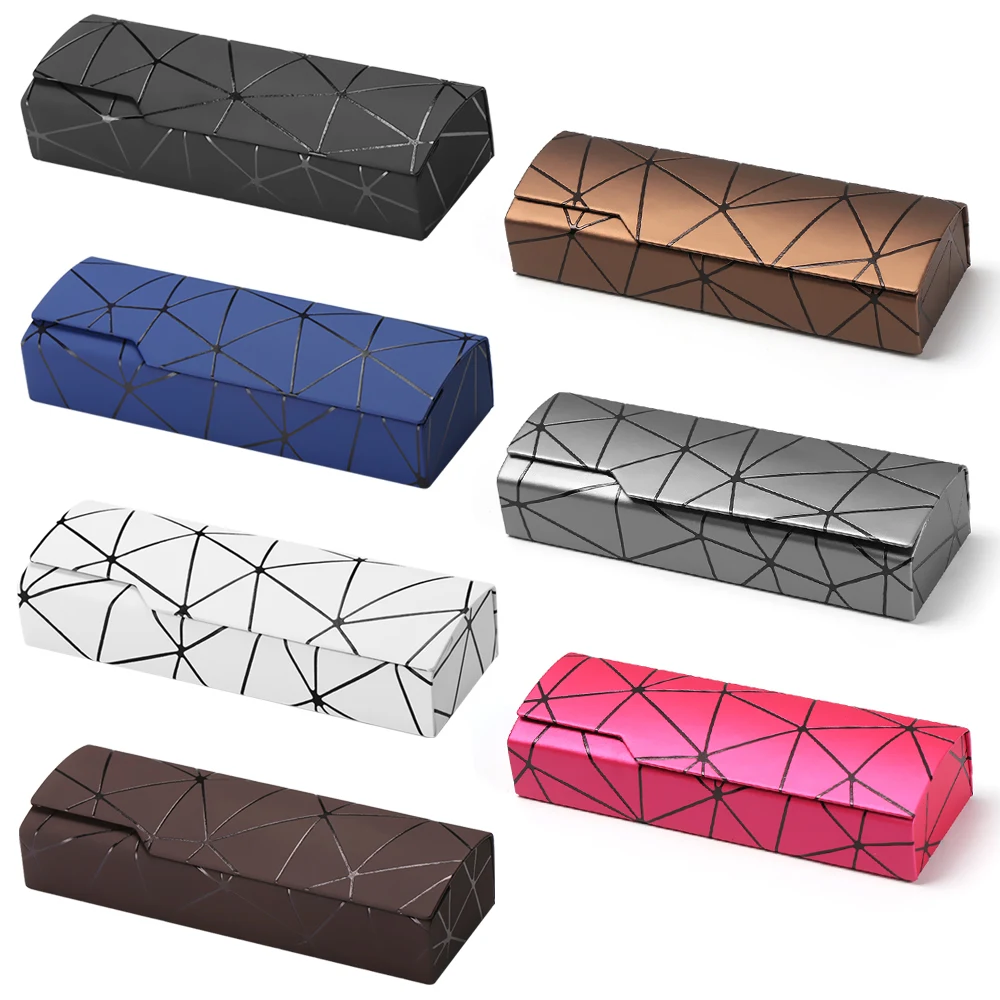 Unisex Portable Glasses Box Fashion Rectangle Reading Eyeglasses Sunglasses Protective Case Eyewear Protector 1PC glasses case zipper eyewear box
