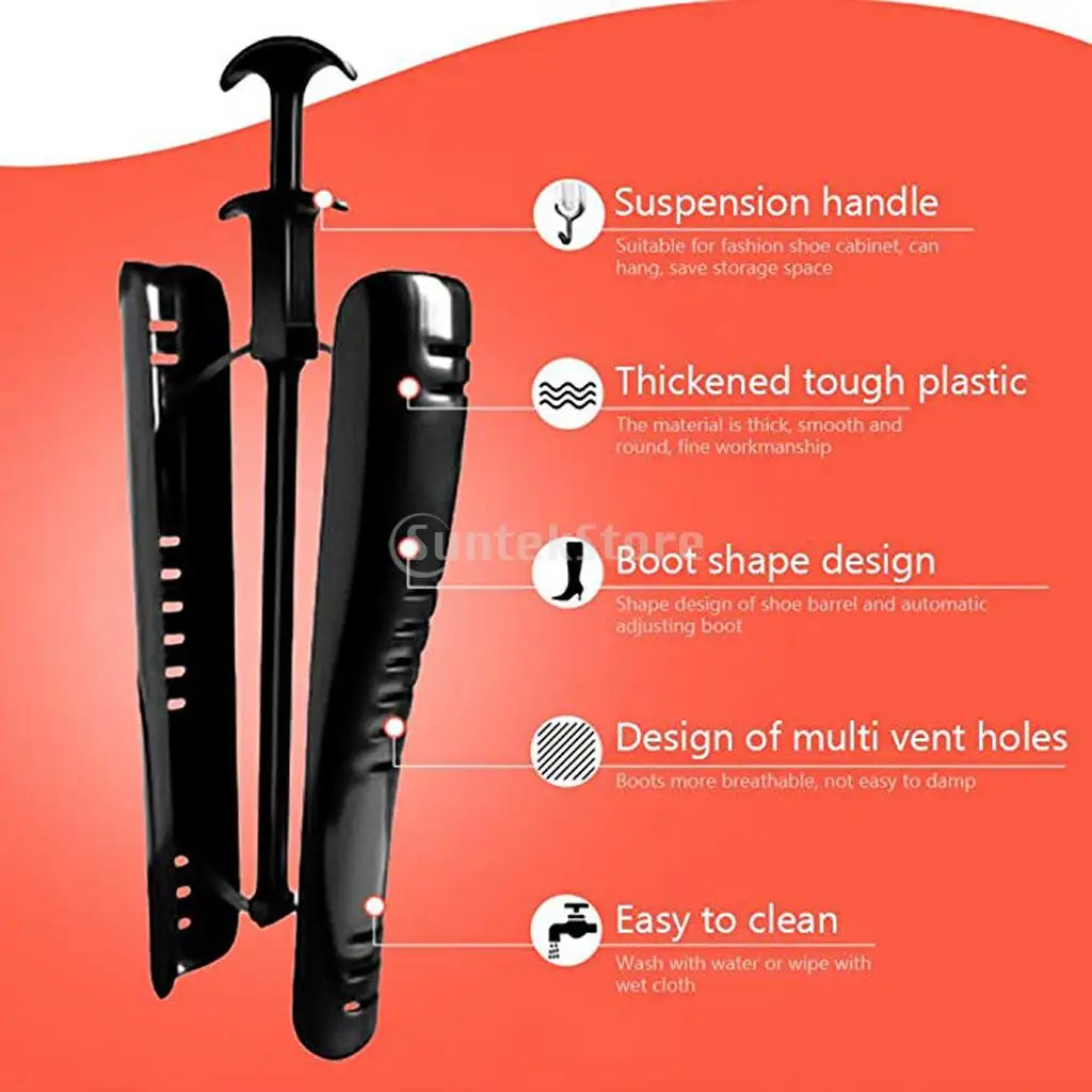 Women Shoe Tree Support Organizer with Handle Boots Stand Holder Shaper Man Boot Shoe Stretcher Automatic Organizer Home 