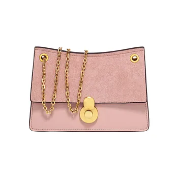 

2019 new autumn women's bag simple and versatile collision color chain texture small bag shoulder crossbody bag