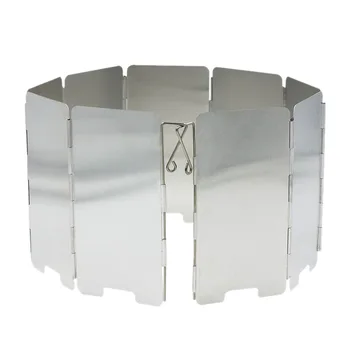 

APG 9 Folding Mini Windshield Camping Stove Windshield Lightweight Folding Latch Windshield