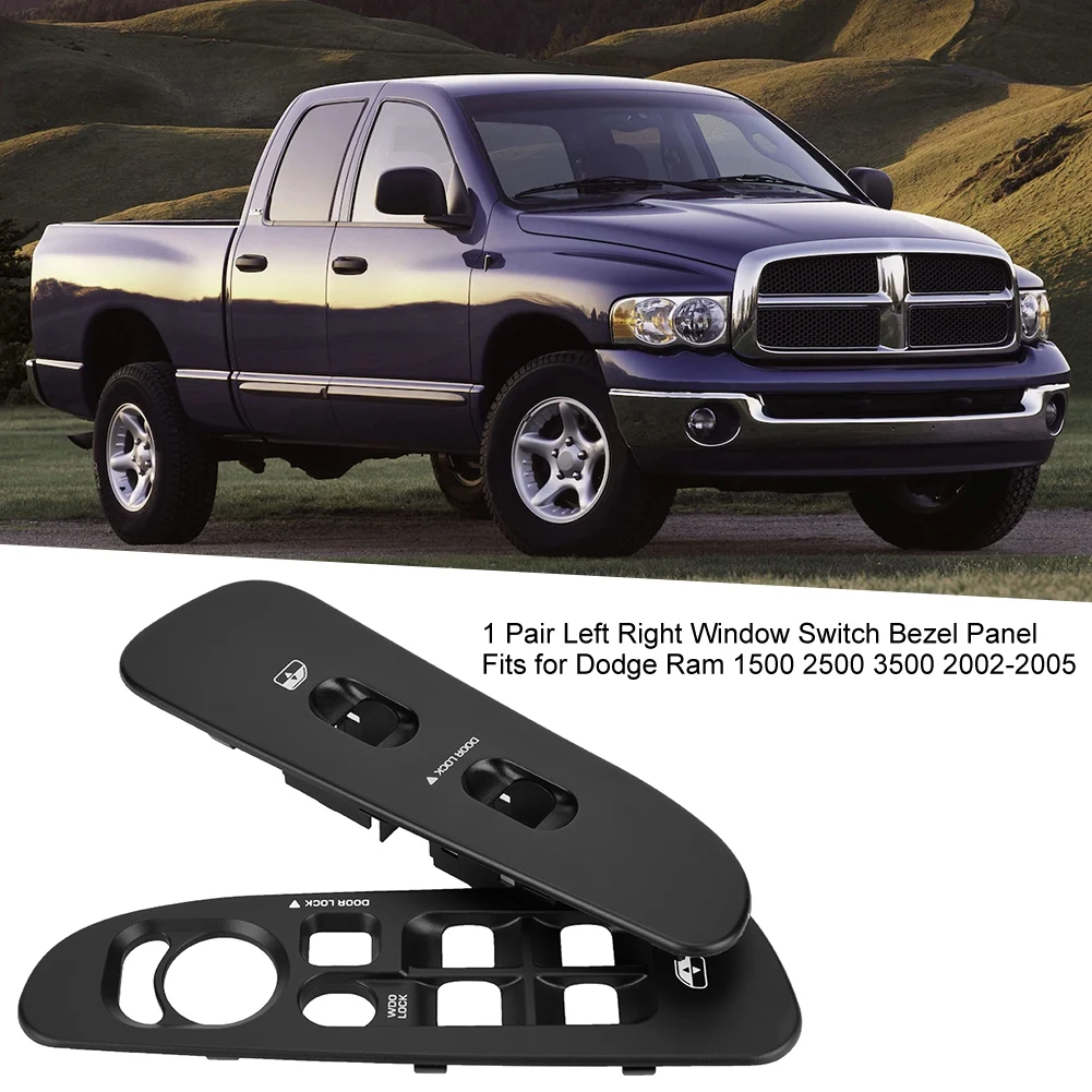 1 пара Левая Правая оконная рамка для переключателей панель подходит для Dodge Ram 1500 2500 3500 2002-2005