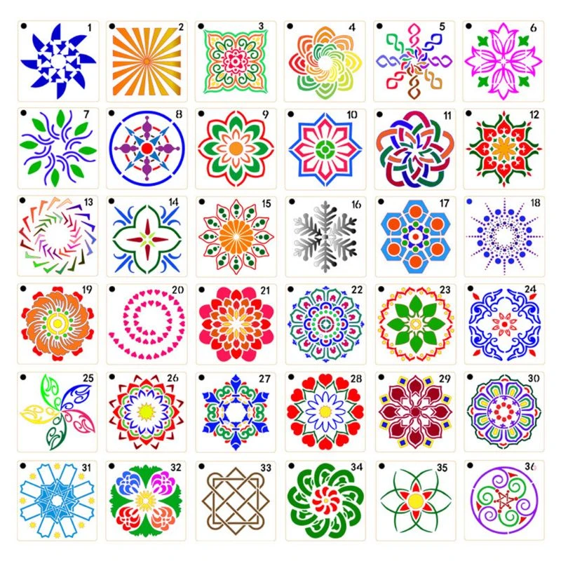 Corroderen Caius Bevestigen 56 Pack Mandala Dot Painting Templates Stencils, Small Mandala Template  Stencils - Stencils - AliExpress