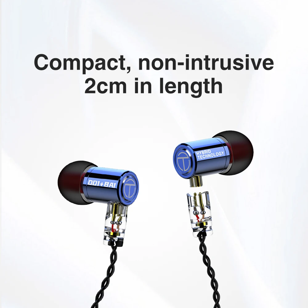 TRN M10 1BA 1DD монитор hibrido unidad en la oreja los auriculares Hi Fi диджейский с кабелем QDC de 3 5 мм