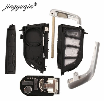 Keyforkess Smart 3/4 pulsanti 433MHz PCF7953P telecomando per auto Keyless Entry fob per BMW F FEM CAS4 CAS4 5 7 serie X5 X6 PCB nero - Jingyuqin Smart 3 4 pulsanti 433MHz PCF7953P telecomando per auto Keyless Entry fob per BMW