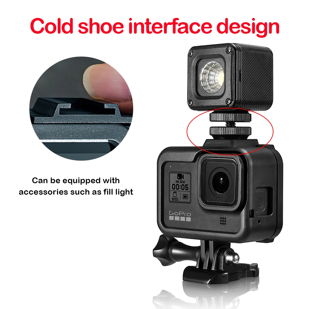 Защитный чехол-Бампер плотно прилегающий чехол для GoPro 8 непродуваемая верхняя одежда для детей из abs-пластика чехол совместим с GoPro 8 Камера аксессуары