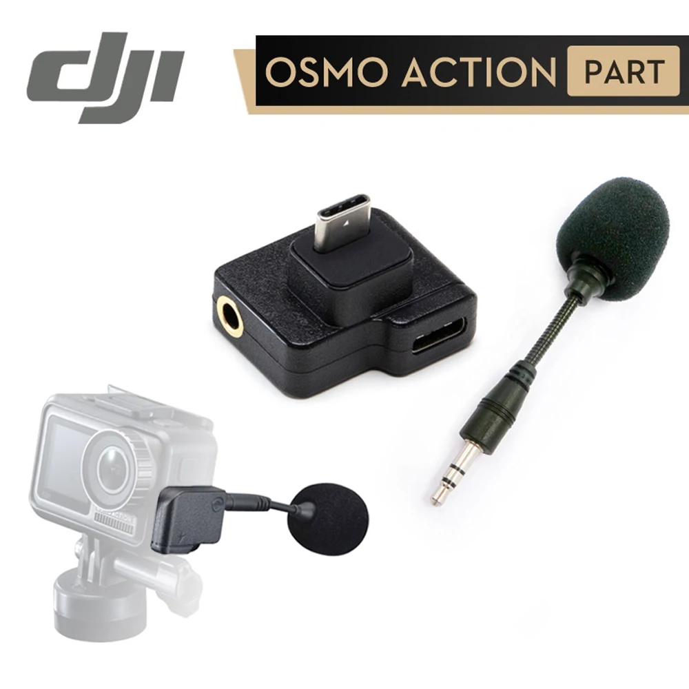 DJI CYNOVA Osmo действие двойной 3 5 мм USB C адаптер для камеры OSMO экшн Камера улучшает