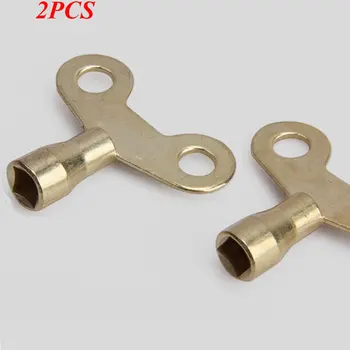 

VOPPV 2pcs Fuacet key For water tap Solid Brass lock Plumbing Bleed Key New Tap Square Faucet Water Socket Radiator Key Hol A7N1