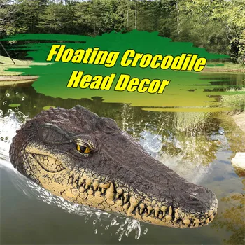 

Art Decor Floating Crocodile Head Water Decoy Garden Pond Art Decor for Goose Control New dropshipping