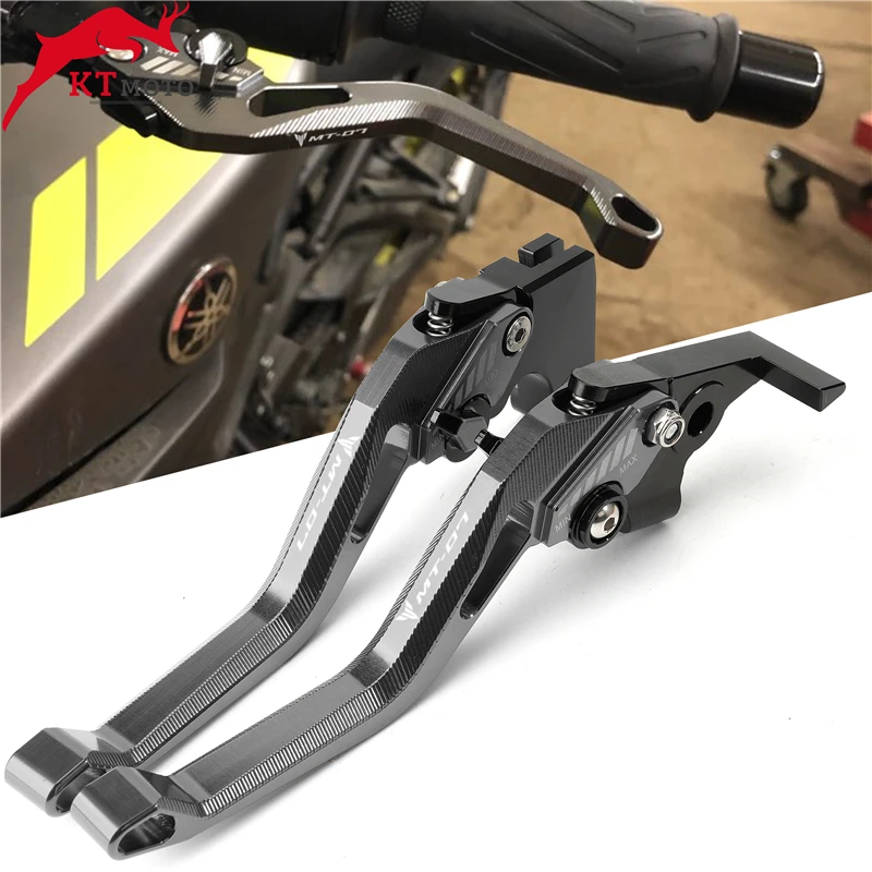 2020 New logo "MT07" Adustable Brake Clutch Levers For YAMAHA MT07 MT