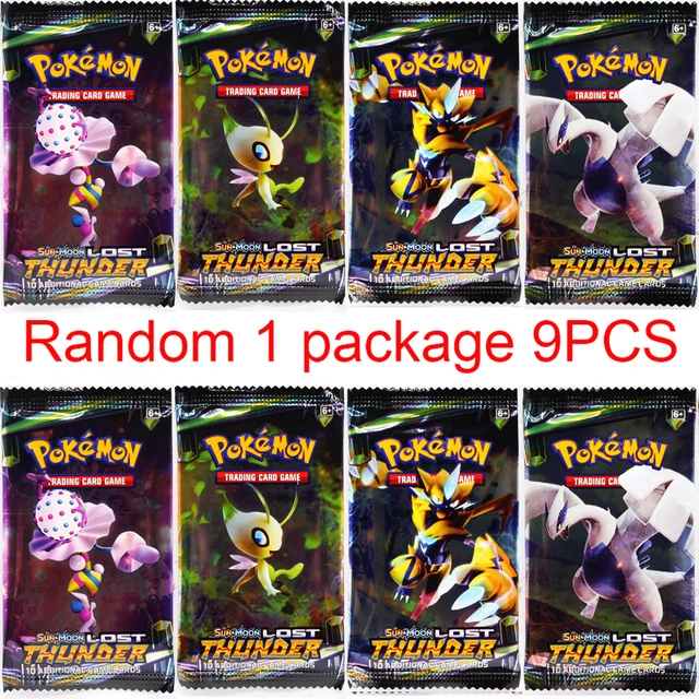 9PCS French Pokemon Cards Sword And Shield Battle Styles Full Sealed Retail Box Evolving Skies Pokemones Card For Children Gifts 1 package Thunder