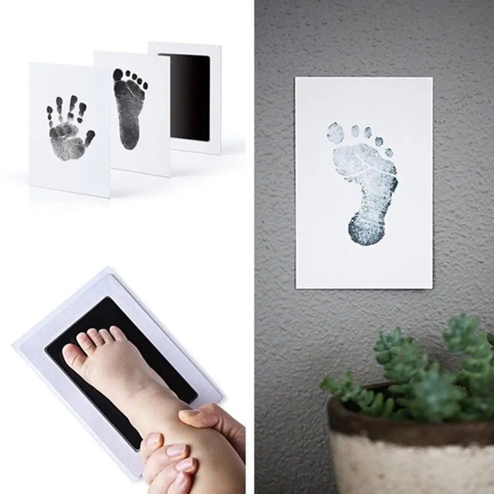 Baby Safe Inkless Touch Footprint Handprint Ink Pad Mess Free Commemorate