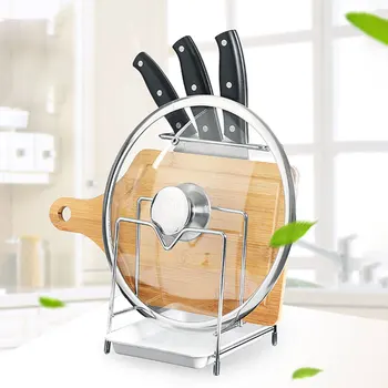 

Chrome Baking Sheet Home Anti Slip Cover Pan Storage Multilayer Kitchen Organiser Chopping Board Rack Stainless Steel Tray