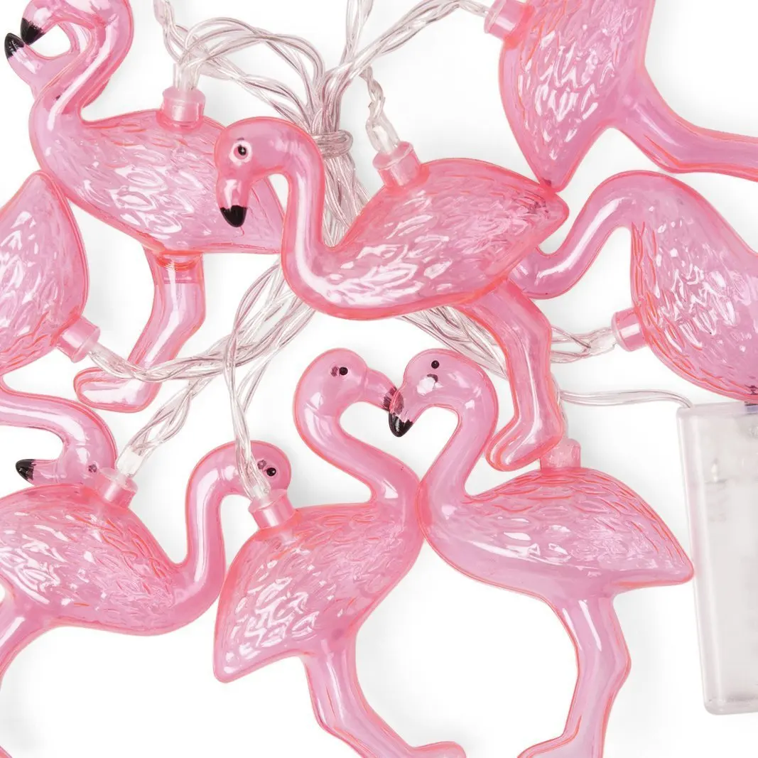 

Hot Selling LED Flamingo Lighting Chain NS Bulb Selfie Props Dormitory Christmas Ornamental Festoon Lamp USB Battery Box