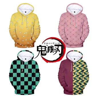 

Harajuku 3D Cool Arrival Demon Slayer Kimetsu no Yaiba hooded Sweatshirt Fashion Trend Style 3D Cool Women/men Winter Hoodies