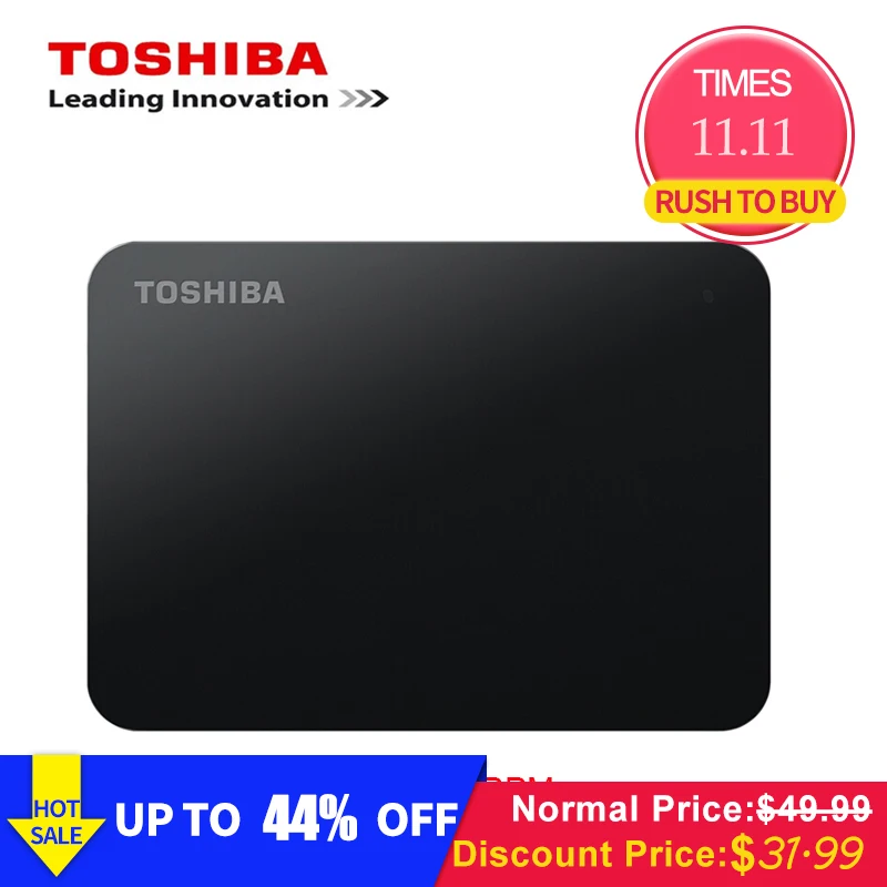 Оригинальный внешний жесткий диск Toshiba 1 ТБ 500 Гб 2 5 дюйма USB 3 0 5400 об/мин для