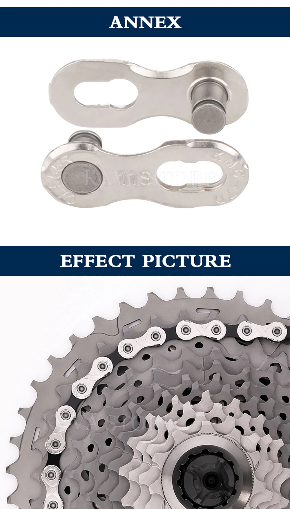 KMC, x9x10x11 speed 116maillons chain mountain bike/Road, suitable for SRAM 9s 10s 11 speed, 9V, 10V, 11 V, bicycle parts, accessories